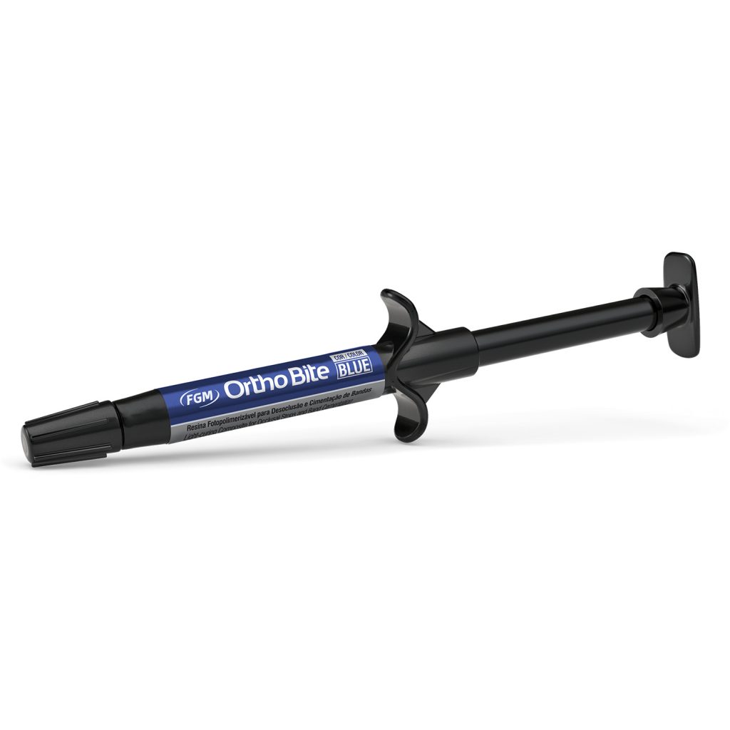 Get Precise Orthodontic Results With FGM Ortho Bite Resin. A 4g Syringe Of Light-cure Blue Composite, #4000009780.