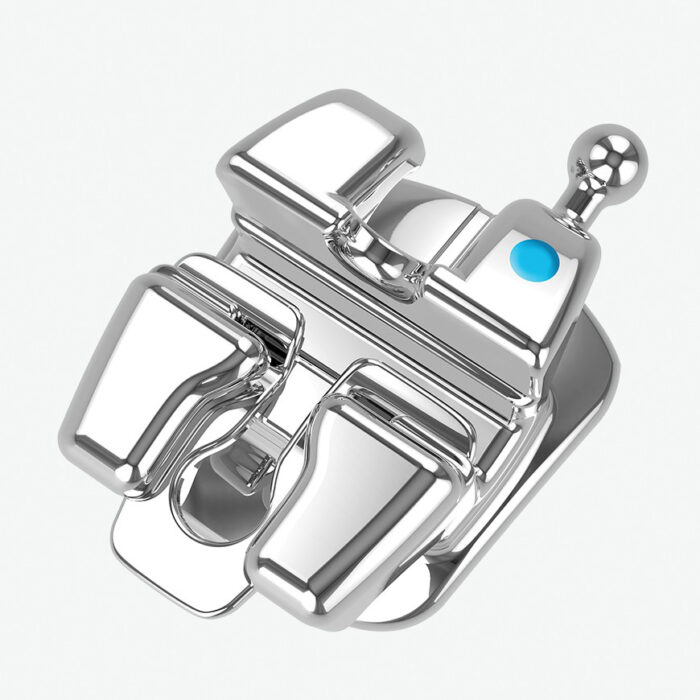 20 Staffe Ortodontiche Autoleganti Passive, Easyinsmile, Mini Bracket Roth 0.22 Con Gancetto, Confezione Da 20