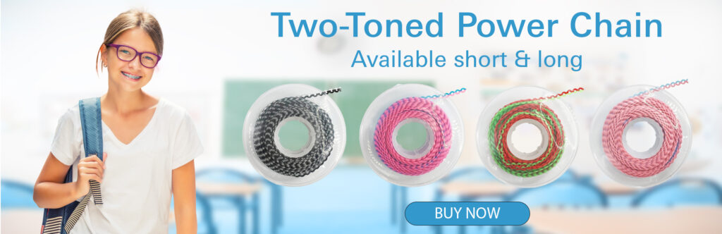 Two-toned Orthodontic Power Chain